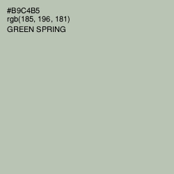 #B9C4B5 - Green Spring Color Image